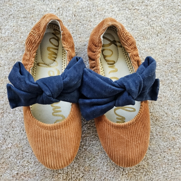 Sam Edelman Other - Girls Sam Edelman Felicity Corduroy Mary Jane Flats Bow 13